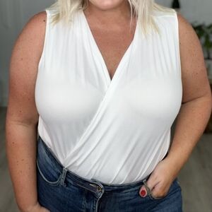 NWOT White Birch 2X Cross Over Body Suit